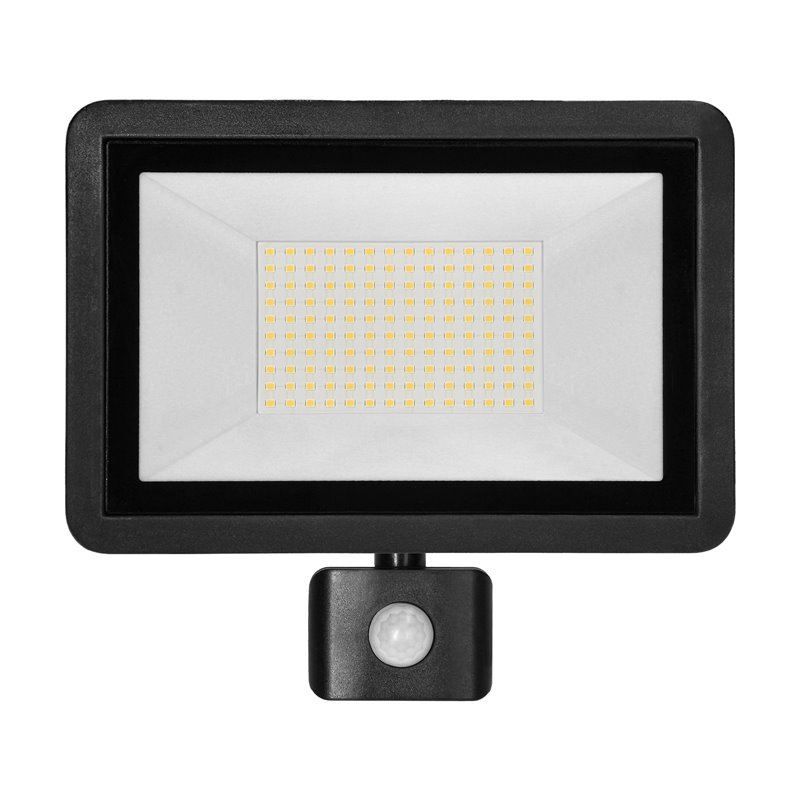 FARO S LED 100W NAŚWIETLACZ Z PIR 8000LM, IP44, 4000K, ALUMINIUM + SZKŁO ORNO FARO S LED 100W NAŚWIETLACZ Z PIR 8000LM, IP44, 4000K, ALUMINIUM + SZKŁO ORNO
