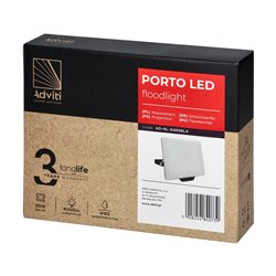 PORTO LED 50W NAŚWIETLACZ BEZRAMKOWY, 4000LM, IP65, 4000K, ALUMINIUM + POLIWĘGLAN ORNO PORTO LED 50W NAŚWIETLACZ BEZRAMKOWY, 4000LM, IP65, 4000K, ALUMINIUM + POLIWĘGLAN ORNO