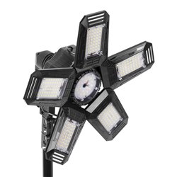 RIGEL LED ZESTAW: LAMPA WARSZTATOWA SKŁADANA 5-SKRZYDŁOWA 55W + STATYW + ADAPTER ORNO RIGEL LED ZESTAW: LAMPA WARSZTATOWA SKŁADANA 5-SKRZYDŁOWA 55W + STATYW + ADAPTER ORNO