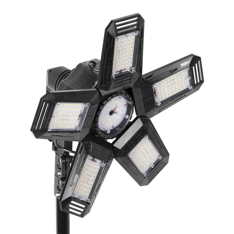 RIGEL LED ZESTAW: LAMPA WARSZTATOWA SKŁADANA 5-SKRZYDŁOWA 55W + STATYW + ADAPTER ORNO RIGEL LED ZESTAW: LAMPA WARSZTATOWA SKŁADANA 5-SKRZYDŁOWA 55W + STATYW + ADAPTER ORNO