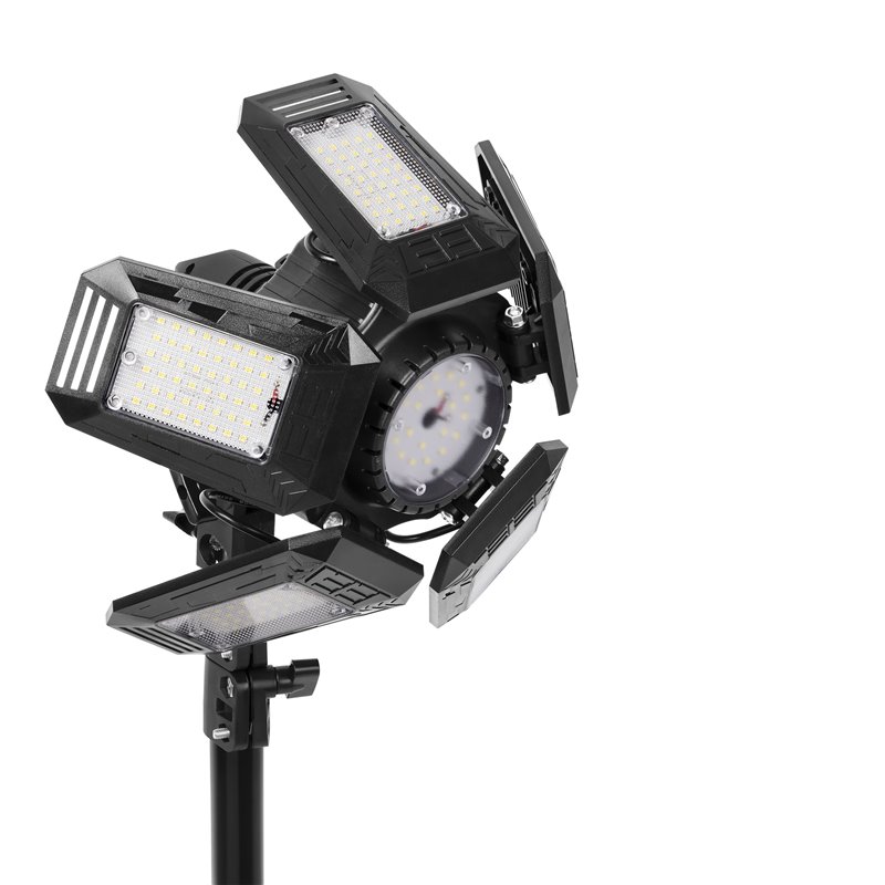 RIGEL LED ZESTAW: LAMPA WARSZTATOWA SKŁADANA 5-SKRZYDŁOWA 55W + STATYW + ADAPTER ORNO RIGEL LED ZESTAW: LAMPA WARSZTATOWA SKŁADANA 5-SKRZYDŁOWA 55W + STATYW + ADAPTER ORNO