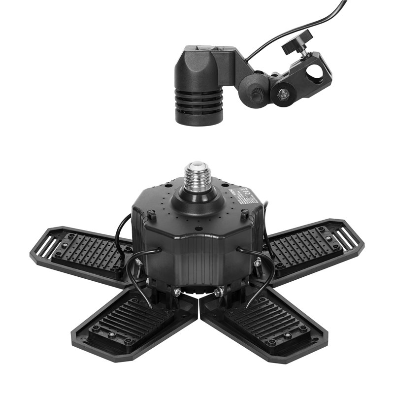 RIGEL LED ZESTAW: LAMPA WARSZTATOWA SKŁADANA 5-SKRZYDŁOWA 55W + STATYW + ADAPTER ORNO RIGEL LED ZESTAW: LAMPA WARSZTATOWA SKŁADANA 5-SKRZYDŁOWA 55W + STATYW + ADAPTER ORNO