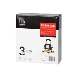 BATRI LED 10W, NAŚWIETLACZ ROBOCZY, PRZENOŚNY Z AKUMULATOREM, 800LM, IP65, 6500K, 2200MAH ORNO BATRI LED 10W, NAŚWIETLACZ ROBOCZY, PRZENOŚNY Z AKUMULATOREM, 800LM, IP65, 6500K, 2200MAH ORNO