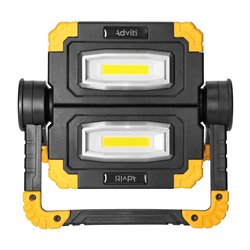 GEMINIX LED 2X10W, NAŚWIETLACZ ROBOCZY, PRZENOŚNY Z AKUMULATOREM, 1200LM, IP44, 4000K, 5000MAH ORNO GEMINIX LED 2X10W, NAŚWIETLACZ ROBOCZY, PRZENOŚNY Z AKUMULATOREM, 1200LM, IP44, 4000K, 5000MAH ORNO