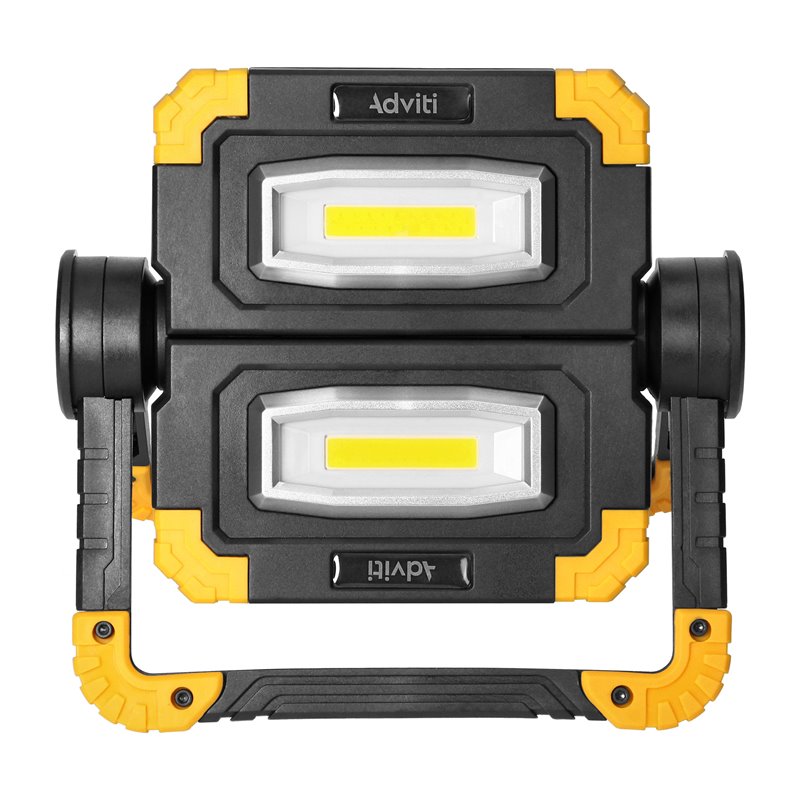 GEMINIX LED 2X10W, NAŚWIETLACZ ROBOCZY, PRZENOŚNY Z AKUMULATOREM, 1200LM, IP44, 4000K, 5000MAH ORNO GEMINIX LED 2X10W, NAŚWIETLACZ ROBOCZY, PRZENOŚNY Z AKUMULATOREM, 1200LM, IP44, 4000K, 5000MAH ORNO