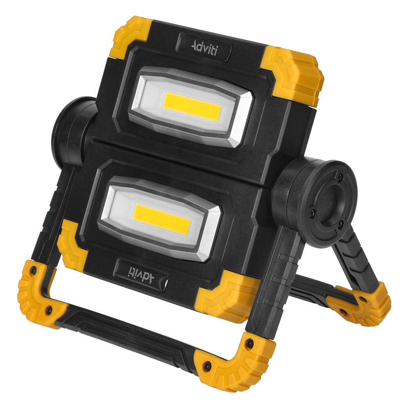 GEMINIX LED 2X10W, NAŚWIETLACZ ROBOCZY, PRZENOŚNY Z AKUMULATOREM, 1200LM, IP44, 4000K, 5000MAH ORNO GEMINIX LED 2X10W, NAŚWIETLACZ ROBOCZY, PRZENOŚNY Z AKUMULATOREM, 1200LM, IP44, 4000K, 5000MAH ORNO