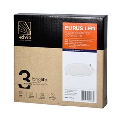 EURUS LED 18W, OPRAWA DOWNLIGHT, PODTYNKOWA, OKRĄGŁA, 1600LM, 4000K, BIAŁA, WBUDOWANY ZASILACZ LED ORNO EURUS LED 18W, OPRAWA DOWNLIGHT, PODTYNKOWA, OKRĄGŁA, 1600LM, 4000K, BIAŁA, WBUDOWANY ZASILACZ LED ORNO
