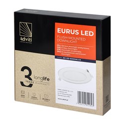 EURUS LED 20W, OPRAWA DOWNLIGHT, PODTYNKOWA, OKRĄGŁA, 1700LM, 4000K, BIAŁA, WBUDOWANY ZASILACZ LED ORNO EURUS LED 20W, OPRAWA DOWNLIGHT, PODTYNKOWA, OKRĄGŁA, 1700LM, 4000K, BIAŁA, WBUDOWANY ZASILACZ LED ORNO