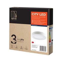 CITY LED 12W, OPRAWA DOWNLIGHT, NATYNKOWA, OKRĄGŁA, 800LM, 3000K, BIAŁA, WBUDOWANY ZASILACZ LED ORNO CITY LED 12W, OPRAWA DOWNLIGHT, NATYNKOWA, OKRĄGŁA, 800LM, 3000K, BIAŁA, WBUDOWANY ZASILACZ LED ORNO