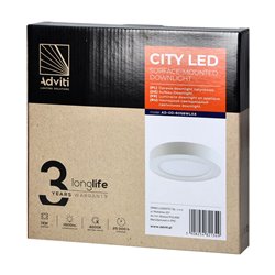 CITY LED 18W, OPRAWA DOWNLIGHT, NATYNKOWA, OKRĄGŁA, 1600LM, 4000K, BIAŁA, WBUDOWANY ZASILACZ LED ORNO CITY LED 18W, OPRAWA DOWNLIGHT, NATYNKOWA, OKRĄGŁA, 1600LM, 4000K, BIAŁA, WBUDOWANY ZASILACZ LED ORNO