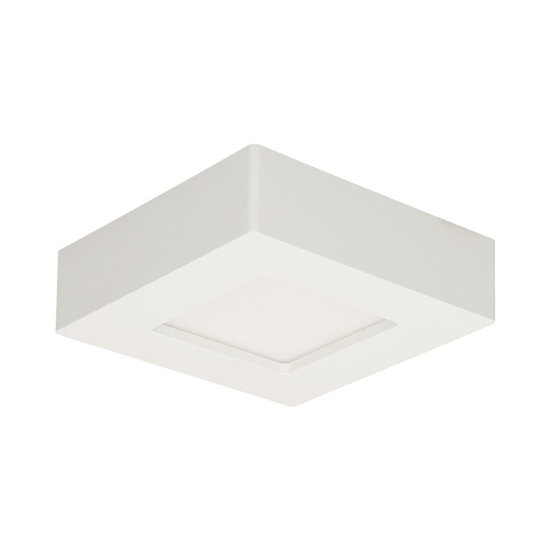 LETI LED 9W, OPRAWA DOWNLIGHT, NATYNKOWA, KWADRATOWA, 530LM, 3000K, BIAŁA, WBUDOWANY ZASILACZ LED ORNO