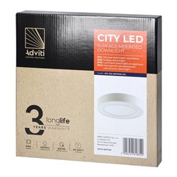 CITY LED 24W, OPRAWA DOWNLIGHT, NATYNKOWA, OKRĄGŁA, 2000LM, 4000K, BIAŁA, WBUDOWANY ZASILACZ LED ORNO CITY LED 24W, OPRAWA DOWNLIGHT, NATYNKOWA, OKRĄGŁA, 2000LM, 4000K, BIAŁA, WBUDOWANY ZASILACZ LED ORNO