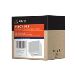 MEGY DLS GU10 DOWNLIGHT MAX 7W, IP54, KWADRAT, BIAŁY, ALUMINIUM ORNO MEGY DLS GU10 DOWNLIGHT MAX 7W, IP54, KWADRAT, BIAŁY, ALUMINIUM ORNO