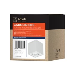 CAROLIN DLS GU10 DOWNLIGHT MAX 7W, IP20, KWADRAT, BIAŁY ORNO CAROLIN DLS GU10 DOWNLIGHT MAX 7W, IP20, KWADRAT, BIAŁY ORNO