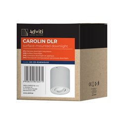 CAROLIN DLR GU10 DOWNLIGHT MAX 7W, IP20, OKRĄGŁY, BIAŁY ORNO CAROLIN DLR GU10 DOWNLIGHT MAX 7W, IP20, OKRĄGŁY, BIAŁY ORNO