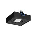 SORMUS S RAMKA DEKORACYJNA OPRAWY PUNKTOWEJ, MR16/GU10 MAX 50W, REGULOWANA, KWADRAT, CZARNA ORNO SORMUS S RAMKA DEKORACYJNA OPRAWY PUNKTOWEJ, MR16/GU10 MAX 50W, REGULOWANA, KWADRAT, CZARNA ORNO