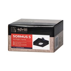 SORMUS S RAMKA DEKORACYJNA OPRAWY PUNKTOWEJ, MR16/GU10 MAX 50W, REGULOWANA, KWADRAT, CZARNA ORNO SORMUS S RAMKA DEKORACYJNA OPRAWY PUNKTOWEJ, MR16/GU10 MAX 50W, REGULOWANA, KWADRAT, CZARNA ORNO