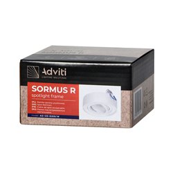 SORMUS R RAMKA DEKORACYJNA OPRAWY PUNKTOWEJ, MR16/GU10 MAX 50W, REGULOWANA, OKRĄGŁA, BIAŁA ORNO SORMUS R RAMKA DEKORACYJNA OPRAWY PUNKTOWEJ, MR16/GU10 MAX 50W, REGULOWANA, OKRĄGŁA, BIAŁA ORNO