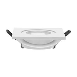 DARI S RAMKA DEKORACYJNA OPRAWY PUNKTOWEJ, MR16/GU10 MAX 50W, KWADRAT, BIAŁA IP44 ORNO DARI S RAMKA DEKORACYJNA OPRAWY PUNKTOWEJ, MR16/GU10 MAX 50W, KWADRAT, BIAŁA IP44 ORNO