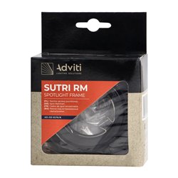 SUTRI RM RAMKA DEKORACYJNA OPRAWY PUNKTOWEJ, MR16/GU10 MAX 7W, OKRĄGŁA, REGULOWANA, CZARNA ORNO SUTRI RM RAMKA DEKORACYJNA OPRAWY PUNKTOWEJ, MR16/GU10 MAX 7W, OKRĄGŁA, REGULOWANA, CZARNA ORNO