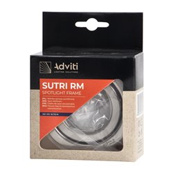 SUTRI RM RAMKA DEKORACYJNA OPRAWY PUNKTOWEJ, MR16/GU10 MAX 7W, OKRĄGŁA, REGULOWANA, SATYNA ORNO SUTRI RM RAMKA DEKORACYJNA OPRAWY PUNKTOWEJ, MR16/GU10 MAX 7W, OKRĄGŁA, REGULOWANA, SATYNA ORNO