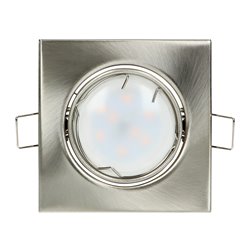SUTRI SM RAMKA DEKORACYJNA OPRAWY PUNKTOWEJ, MR16/GU10 MAX 50W, KWADRAT, REGULOWANA, SATYNA ORNO SUTRI SM RAMKA DEKORACYJNA OPRAWY PUNKTOWEJ, MR16/GU10 MAX 50W, KWADRAT, REGULOWANA, SATYNA ORNO