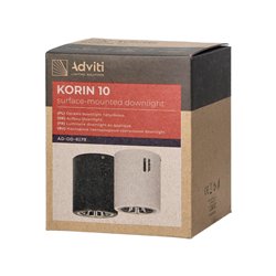 KORIN 10, OPRAWA TYPU DOWNLIGHT, 60W, E27, STAL, CZARNA ORNO KORIN 10, OPRAWA TYPU DOWNLIGHT, 60W, E27, STAL, CZARNA ORNO