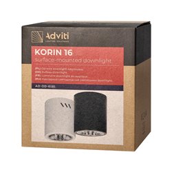 KORIN 16, OPRAWA TYPU DOWNLIGHT, 60W, E27, STAL, CZARNA ORNO KORIN 16, OPRAWA TYPU DOWNLIGHT, 60W, E27, STAL, CZARNA ORNO