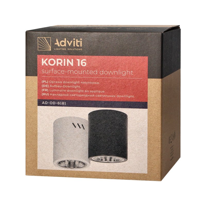 KORIN 16, OPRAWA TYPU DOWNLIGHT, 60W, E27, STAL, CZARNA ORNO KORIN 16, OPRAWA TYPU DOWNLIGHT, 60W, E27, STAL, CZARNA ORNO