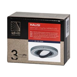 HALISI RM RAMKA DEKORACYJNA OPRAWY PUNKTOWEJ, OKRĄGŁA, RUCHOMA, CZARNA, MR16/GU10 MAX 50W ORNO HALISI RM RAMKA DEKORACYJNA OPRAWY PUNKTOWEJ, OKRĄGŁA, RUCHOMA, CZARNA, MR16/GU10 MAX 50W ORNO