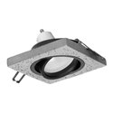 HALISI SM RAMKA DEKORACYJNA OPRAWY PUNKTOWEJ,  KWADRATOWA, RUCHOMA, CZARNA, MR16/GU10 MAX 50W ORNO