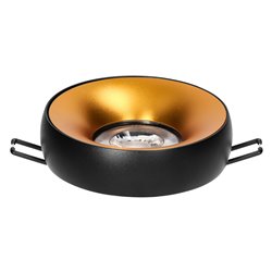 DORADO R, RAMKA DEKORACYJNA OPRAWY PUNKTOWEJ, GU10, OKRĄGŁA, CZARNO-ZŁOTA ORNO DORADO R, RAMKA DEKORACYJNA OPRAWY PUNKTOWEJ, GU10, OKRĄGŁA, CZARNO-ZŁOTA ORNO