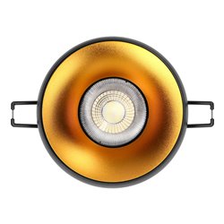 DORADO R, RAMKA DEKORACYJNA OPRAWY PUNKTOWEJ, GU10, OKRĄGŁA, CZARNO-ZŁOTA ORNO DORADO R, RAMKA DEKORACYJNA OPRAWY PUNKTOWEJ, GU10, OKRĄGŁA, CZARNO-ZŁOTA ORNO