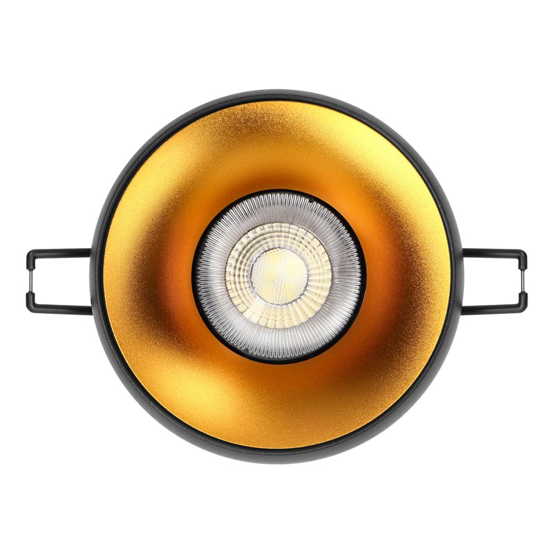 DORADO R, RAMKA DEKORACYJNA OPRAWY PUNKTOWEJ, GU10, OKRĄGŁA, CZARNO-ZŁOTA ORNO DORADO R, RAMKA DEKORACYJNA OPRAWY PUNKTOWEJ, GU10, OKRĄGŁA, CZARNO-ZŁOTA ORNO