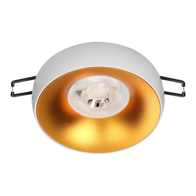 DORADO R, RAMKA DEKORACYJNA OPRAWY PUNKTOWEJ, GU10, OKRĄGŁA, BIAŁO-ZŁOTA ORNO DORADO R, RAMKA DEKORACYJNA OPRAWY PUNKTOWEJ, GU10, OKRĄGŁA, BIAŁO-ZŁOTA ORNO
