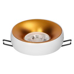 DORADO R, RAMKA DEKORACYJNA OPRAWY PUNKTOWEJ, GU10, OKRĄGŁA, BIAŁO-ZŁOTA ORNO DORADO R, RAMKA DEKORACYJNA OPRAWY PUNKTOWEJ, GU10, OKRĄGŁA, BIAŁO-ZŁOTA ORNO