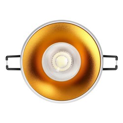 DORADO R, RAMKA DEKORACYJNA OPRAWY PUNKTOWEJ, GU10, OKRĄGŁA, BIAŁO-ZŁOTA ORNO DORADO R, RAMKA DEKORACYJNA OPRAWY PUNKTOWEJ, GU10, OKRĄGŁA, BIAŁO-ZŁOTA ORNO