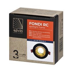 FONDI RC RAMKA DEKORACYJNA OPRAWY PUNKTOWEJ, MR16/GU10 MAX. 50W, OKRĄGŁA, STAŁA, ALUMINIOWA, CZARNO-ZŁOTA ORNO FONDI RC RAMKA DEKORACYJNA OPRAWY PUNKTOWEJ, MR16/GU10 MAX. 50W, OKRĄGŁA, STAŁA, ALUMINIOWA, CZARNO-ZŁOTA ORNO