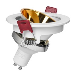 FONDI RC RAMKA DEKORACYJNA OPRAWY PUNKTOWEJ, MR16/GU10 MAX. 50W, OKRĄGŁA, STAŁA, ALUMINIOWA, BIAŁO-ZŁOTA ORNO FONDI RC RAMKA DEKORACYJNA OPRAWY PUNKTOWEJ, MR16/GU10 MAX. 50W, OKRĄGŁA, STAŁA, ALUMINIOWA, BIAŁO-ZŁOTA ORNO