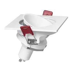 FONDI SC RAMKA DEKORACYJNA OPRAWY PUNKTOWEJ, MR16/GU10 MAX. 50W, KWADRAT, STAŁA, ALUMINIOWA, BIAŁA ORNO FONDI SC RAMKA DEKORACYJNA OPRAWY PUNKTOWEJ, MR16/GU10 MAX. 50W, KWADRAT, STAŁA, ALUMINIOWA, BIAŁA ORNO