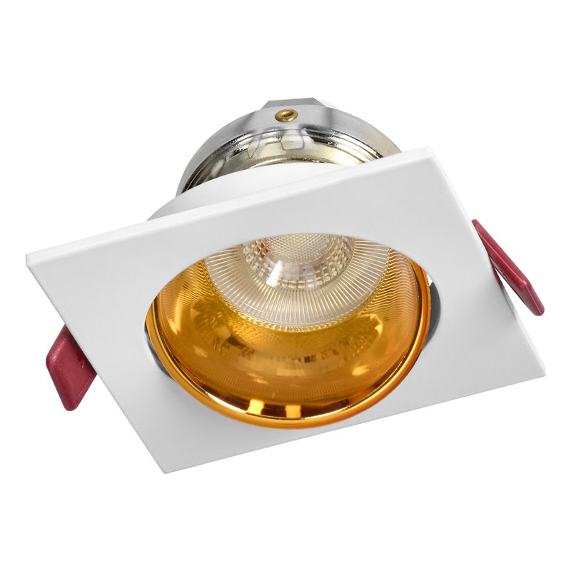 FONDI SC RAMKA DEKORACYJNA OPRAWY PUNKTOWEJ, MR16/GU10 MAX. 50W, KWADRAT, STAŁA, ALUMINIOWA, BIAŁO-ZŁOTA ORNO FONDI SC RAMKA DEKORACYJNA OPRAWY PUNKTOWEJ, MR16/GU10 MAX. 50W, KWADRAT, STAŁA, ALUMINIOWA, BIAŁO-ZŁOTA ORNO