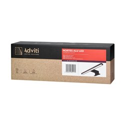 NORTES LED 5W, LAMPA NAD LUSTRO, 320LM, 4000K, DŁ. 30 CM, ALUMINIUM, CZARNA ORNO NORTES LED 5W, LAMPA NAD LUSTRO, 320LM, 4000K, DŁ. 30 CM, ALUMINIUM, CZARNA ORNO
