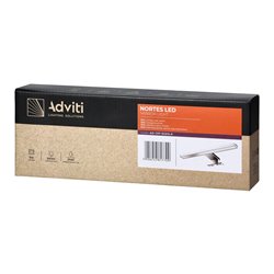 NORTES LED 5W, LAMPA NAD LUSTRO, 320LM, 4000K, DŁ. 30 CM, PLASTIK, SREBRNA ORNO NORTES LED 5W, LAMPA NAD LUSTRO, 320LM, 4000K, DŁ. 30 CM, PLASTIK, SREBRNA ORNO