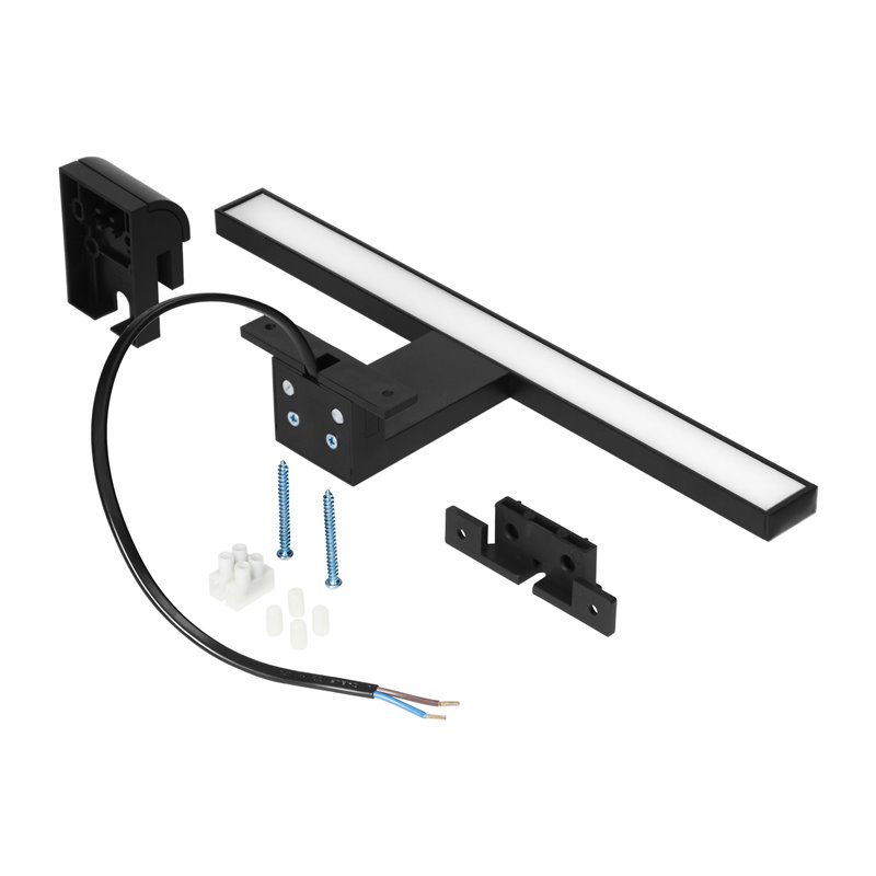 NORTES LED 5W, LAMPA NAD LUSTRO, 320LM, 4000K, DŁ. 30 CM, PLASTIK, CZARNA ORNO NORTES LED 5W, LAMPA NAD LUSTRO, 320LM, 4000K, DŁ. 30 CM, PLASTIK, CZARNA ORNO
