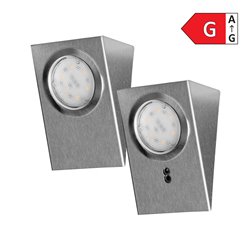 ZESTAW OPRAW PODSZAFKOWYCH MAKAN LED 2W, 180LM, 4000K, Z WYŁĄCZNIKIEM BEZDOTYKOWYM, INOX ORNO ZESTAW OPRAW PODSZAFKOWYCH MAKAN LED 2W, 180LM, 4000K, Z WYŁĄCZNIKIEM BEZDOTYKOWYM, INOX ORNO