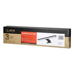 NORTES LED 12W, LAMPA NAD LUSTRO, 900LM, 4000K, DŁ. 50 CM, ALUMINIUM, CZARNA ORNO NORTES LED 12W, LAMPA NAD LUSTRO, 900LM, 4000K, DŁ. 50 CM, ALUMINIUM, CZARNA ORNO