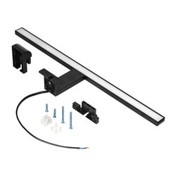 NORTES LED 12W, LAMPA NAD LUSTRO, 900LM, 4000K, DŁ. 50 CM, ALUMINIUM, CZARNA ORNO NORTES LED 12W, LAMPA NAD LUSTRO, 900LM, 4000K, DŁ. 50 CM, ALUMINIUM, CZARNA ORNO