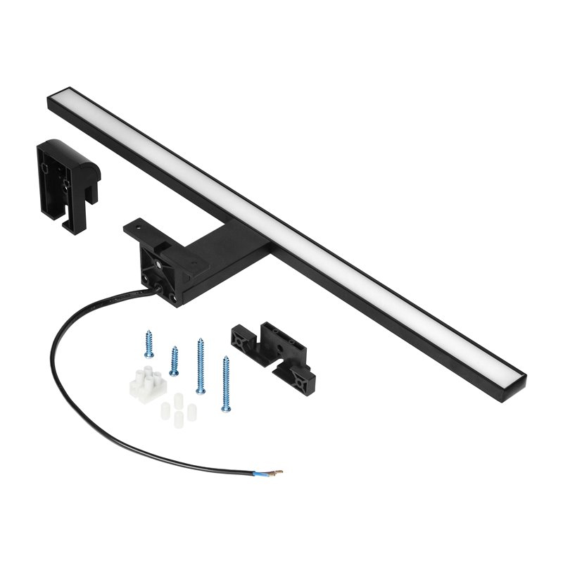 NORTES LED 12W, LAMPA NAD LUSTRO, 900LM, 4000K, DŁ. 50 CM, ALUMINIUM, CZARNA ORNO NORTES LED 12W, LAMPA NAD LUSTRO, 900LM, 4000K, DŁ. 50 CM, ALUMINIUM, CZARNA ORNO