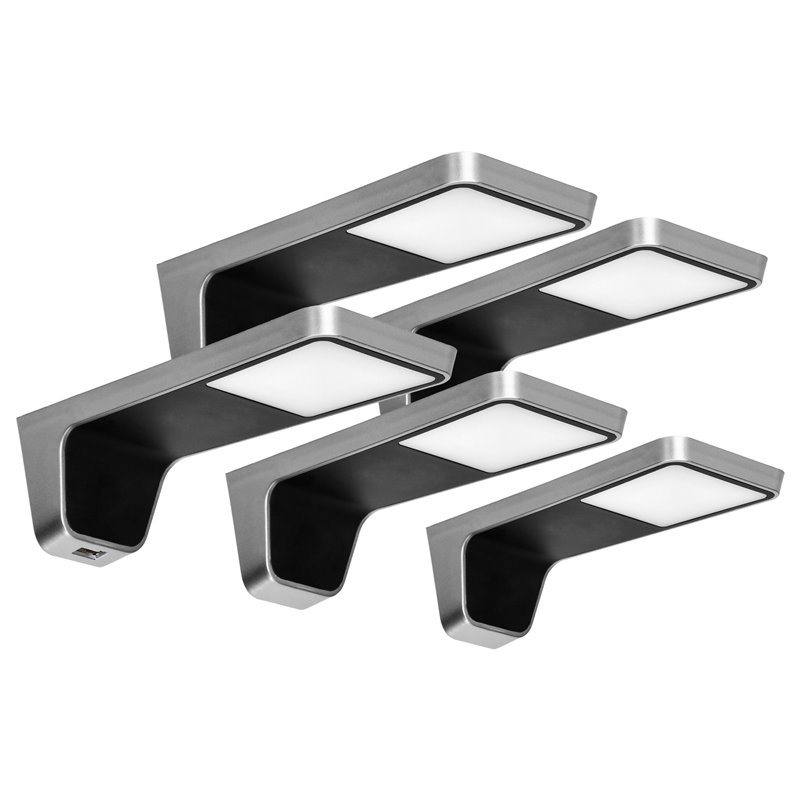 NELA ZESTAW 5 LAMP PODSZAFKOWYCH LED, 4X2W+7,5W, 4000K, Z USB, CZARNY ORNO NELA ZESTAW 5 LAMP PODSZAFKOWYCH LED, 4X2W+7,5W, 4000K, Z USB, CZARNY ORNO