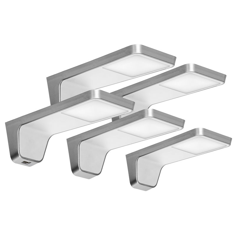 NELA ZESTAW 5 LAMP PODSZAFKOWYCH LED, 4X2W+7,5W, 4000K, Z USB, BIAŁY ORNO NELA ZESTAW 5 LAMP PODSZAFKOWYCH LED, 4X2W+7,5W, 4000K, Z USB, BIAŁY ORNO